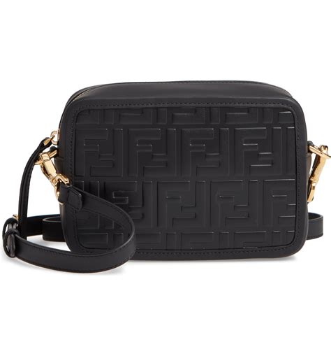 fendi logo leather camera bag|fendi mini baguette popular handbag.